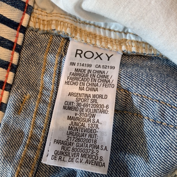 Roxy Blue & White Striped Shorts - Picture 6 of 9